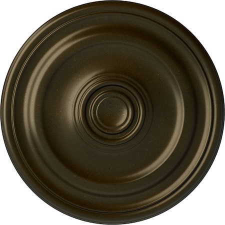 Ekena Millwork Devon Ceiling Medallion (Fits Canopies up to 3 5/8"), Hand-Painted Green Gold, 15 3/4"OD x 1 1/2"P CM15DEGGS